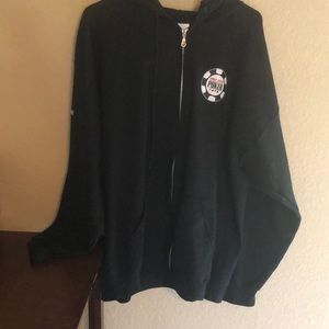 World Series of poker sweat jacket with hoodie
